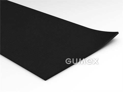 Gummi TRELLEX 4896, 2mm, Breite 1350mm, 65°ShA, NR, -30°C/+135°C, schwarz, 